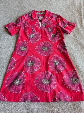 🌼B2G1🌼 Lilly Pulitzer Island Coral Boom Boom Midi Shirtdress